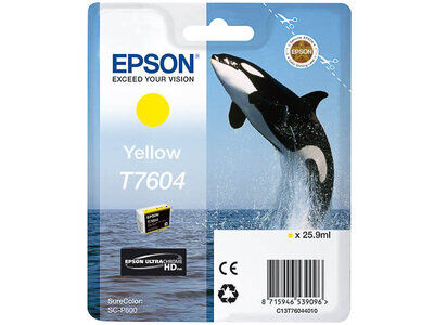 Original Epson C13T76044010 (T7604) Druckerpatrone  Gelb...
