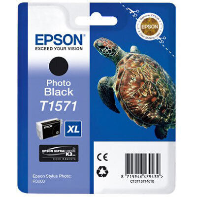 Original Epson T1571 Druckerpatrone Photo Schwarz (25,9 ml)