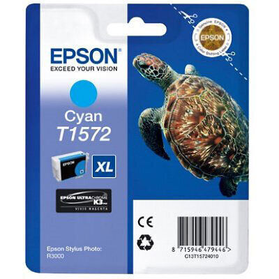 Original Epson T1572 Druckerpatrone Cyan (25,9 ml)