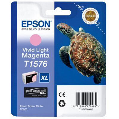 Original Epson T1576 Druckerpatrone Magenta (hell) (25,9 ml)