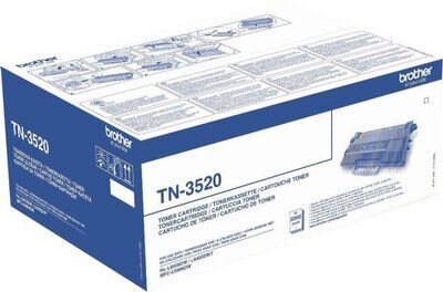 Original Brother TN 3520 Toner BK Schwarz (~20.000 Seiten)