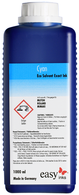 Kompatibel Eco Solvent Exact Tinte Cyan ESP-1000-C, 1...