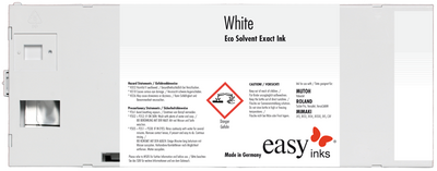 Kompatibel Eco Solvent Exact Tinte White ESP-VJ-220-W...