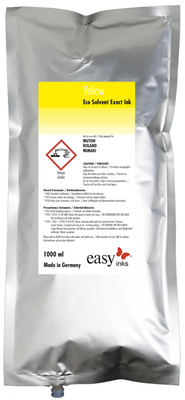 Kompatibel easy Eco Solvent Exact Tinte Yellow ESP1BAG-Y,...