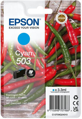 Original Epson 503 (C13T09Q24010) Cyan Druckerpatrone...