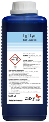 Kompatibel easy SS21 Solvent Tinte Light Cyan SS21-1-LC,...