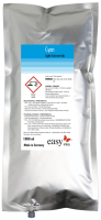 Kompatibel easy SS21 Solvent Tinte Cyan SS21-BAG-C, 1 Liter Beutel
