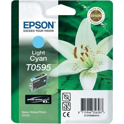 Original Epson T0595 Druckerpatrone Cyan (hell) (13ml)