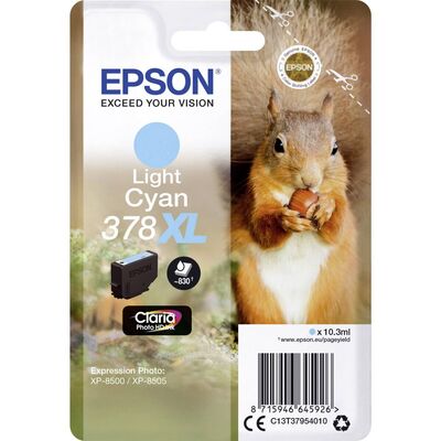 Original Epson 378 XL (C13T37954010) light Cyan (~830...