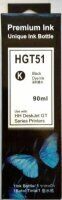 Kompatibel zu HP GT51 BK M0H57AE Tinte Schwarz (90ml)
