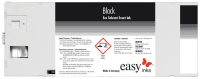 Kompatibel easy Eco Solvent Exact Tinte Black ESP-VJ-220-K für Mutoh ValueJet, 220ml Kartusche