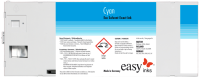 Kompatibel easy Eco Solvent Exact Tinte Cyan ESP-VJ-220-C für Mutoh ValueJet, 220ml Kartusche