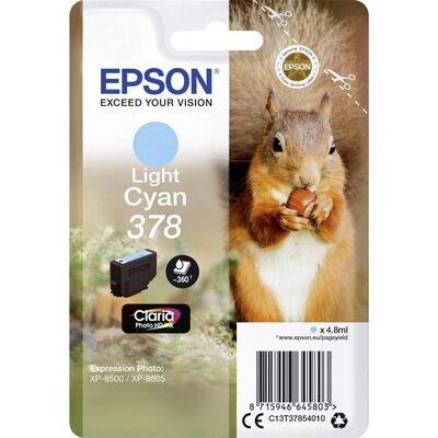 Original Epson 378 (C13T37854010) light Cyan (~360 Seiten)