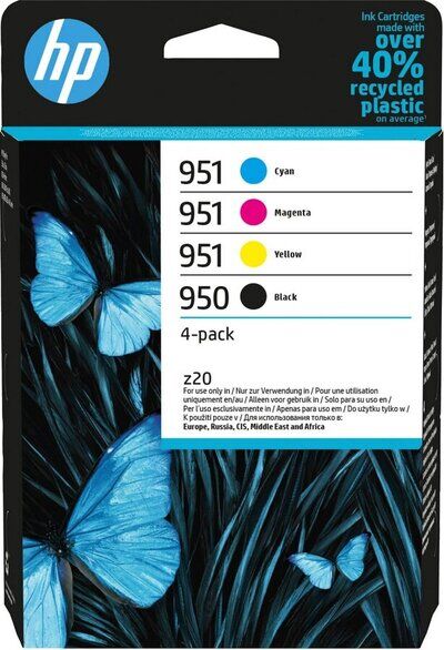 Original HP 950 / 951 6ZC65AE Multipack Schwarz, Cyan,...