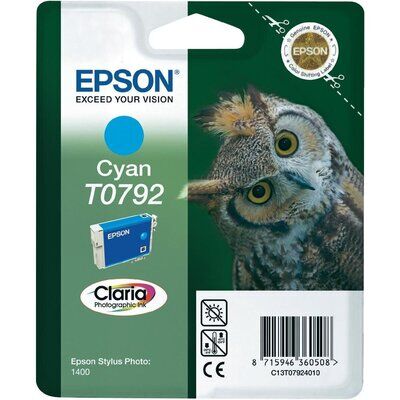 Original Epson T0792 Cyan Druckerpatrone (11ml, ~1530...