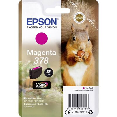 Original Epson 378 (C13T37834010) Magenta (~360 Seiten)