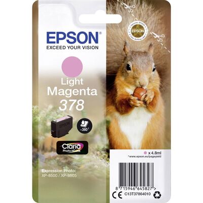 Original Epson 378 (C13T37864010) light Magenta (~360...