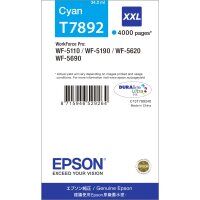 Original Epson T7892 Druckerpatrone Cyan (34.2ml, ~4000 Seiten, XXL)