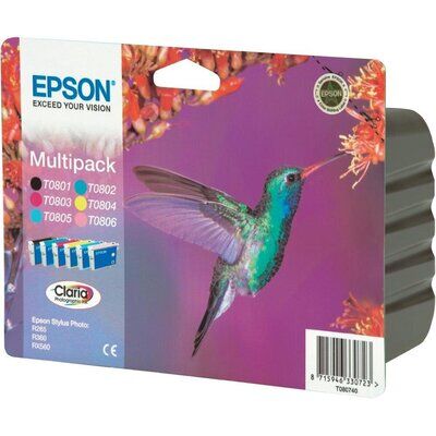 Original Epson T0807 Multipack 6 Druckerpatronen BK C M Y...