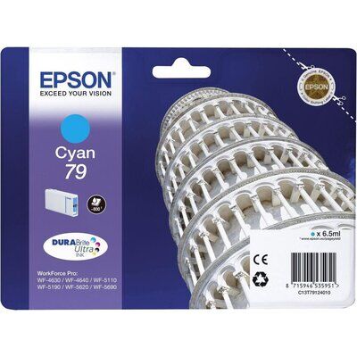 Original Epson T7912 Druckerpatrone Cyan (6.5ml, ~800...
