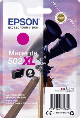 Original Epson 502 XL (C13T02W34010) Druckerpatrone...