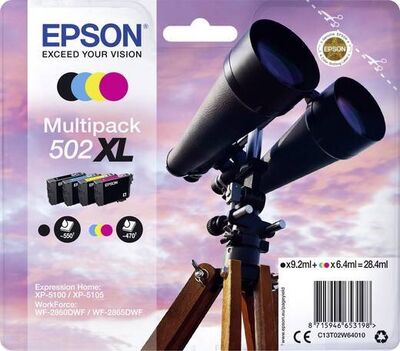 Original Epson 502 XL (C13T02W64010) Multipack 4...