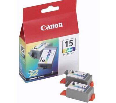 Original Canon 2x CLI-15 3-Colors Druckerpatrone