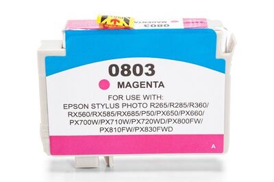 Kompatibel zu Epson T0803 Druckerpatrone  Magenta