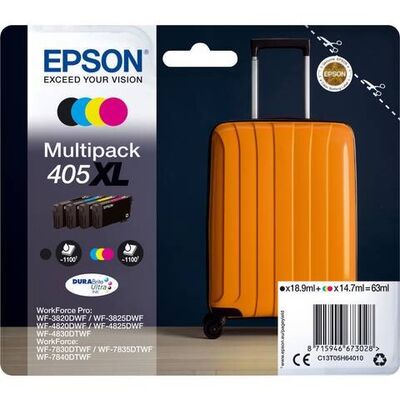 Original Epson 405 XL 4er Set Multipack Schwarz / Cyan /...