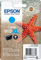 Original Epson 603 XL (C13T03A24010) Druckerpatrone Cyan (350 Seiten)