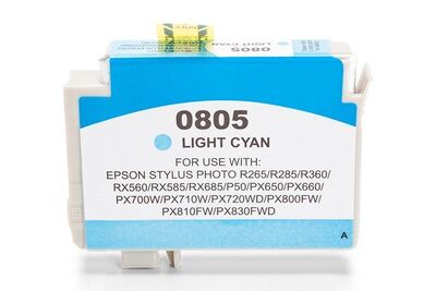 Kompatibel zu Epson T0805 Druckerpatrone Cyan (hell)