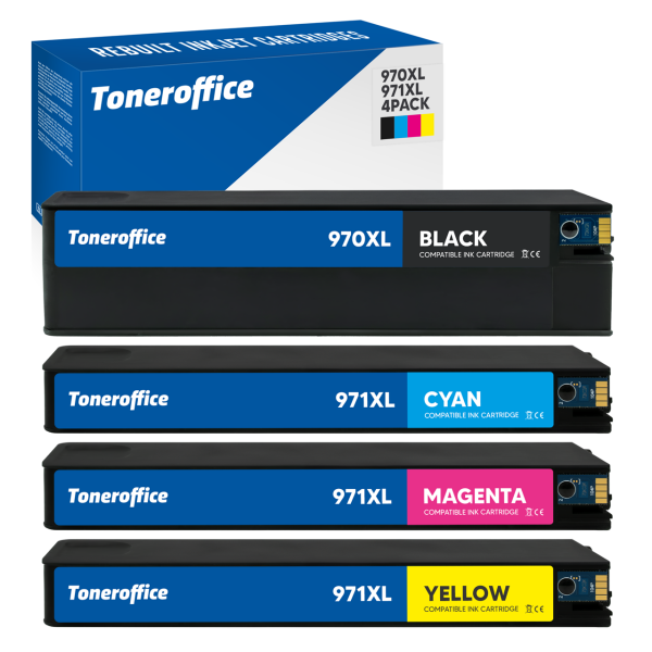 Kompatibel  HP Officejet Pro X451 X476 X551 X576 HP 970 XL 971 XL Druckerpatronen Set BK C M Y