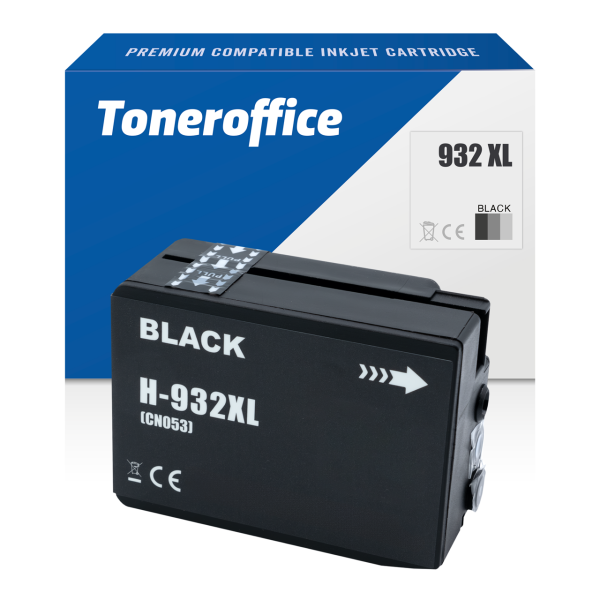 Kompatibel zu HP 932 XL CN053AE Druckerpatrone Schwarz (30ml)