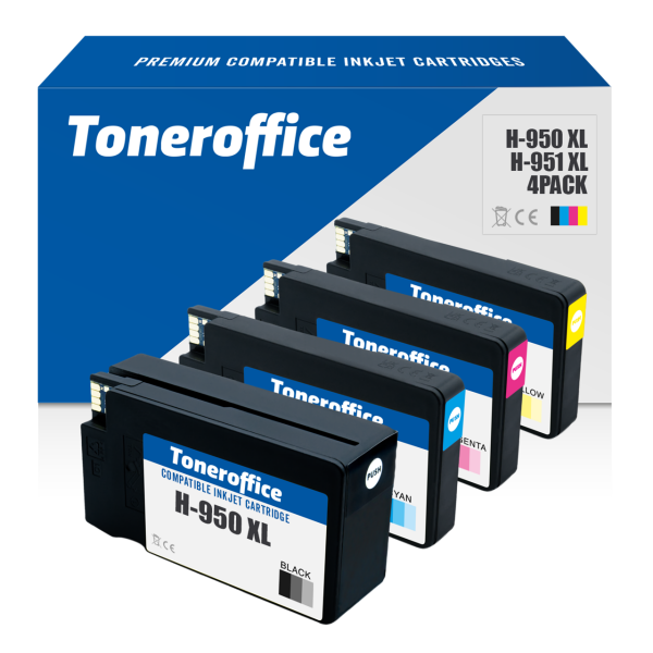 Kompatibel zu HP 950 XL / 951 XL BK C M Y Druckerpatronen 4er Set Multipack