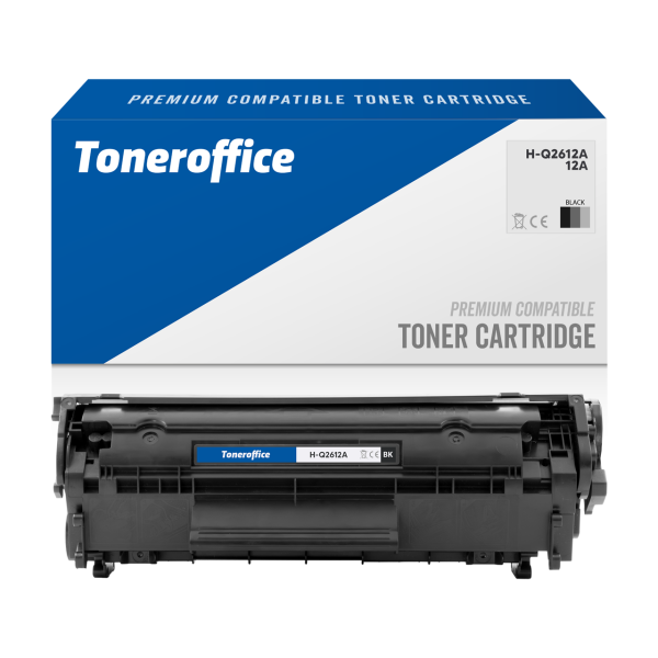Kompatibel zu HP Q2612A 12A Toner Schwarz (~2000 Seiten)