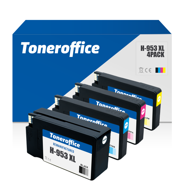 Kompatibel HP 953 XL BK C M Y Druckerpatronen 4er Set