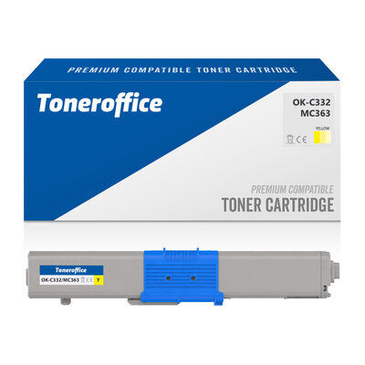 Kompatibel zu OKI C332 MC363 DN DNW Toner Gelb (~3.000...