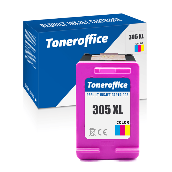 Kompatibel zu HP 305 XL Color Farbe 3YM63AE Druckerpatrone (~378 Seiten) 90% mehr Inhalt