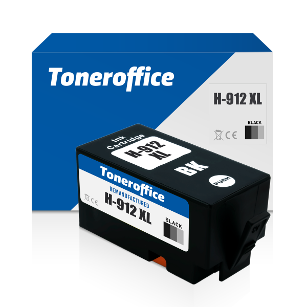 Kompatibel zu HP 912 XL BK 3YL84AE Druckerpatrone Schwarz 825 Seiten