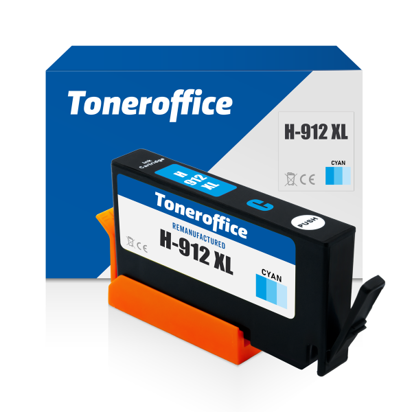 Kompatibel zu HP 912 XL C 3YL81AE Druckerpatrone Cyan 825 Seiten