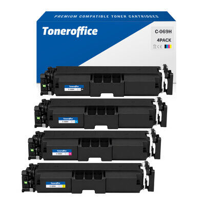 Kompatibel zu Canon 069 H Toner BK C M Y 4er Set...