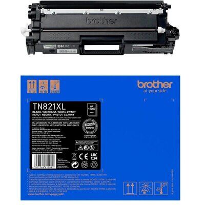 Original Brother TN-821 XL Toner BK Schwarz (~12000 Seiten)