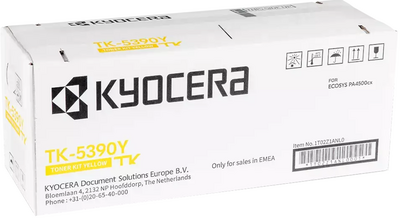 Original Kyocera TK-5390 Y Toner Yellow 1T02Z1ANL0...