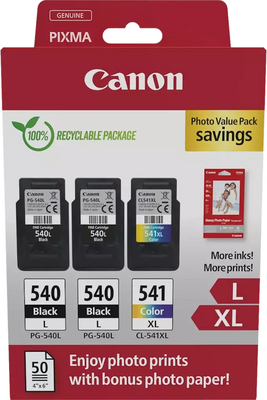 Original Canon 2x PG-540 L + 1x CL-541 XL 3er-Pack...