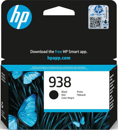 Original HP 938 Schwarz 4S6X8PE Druckerpatrone (~1450...