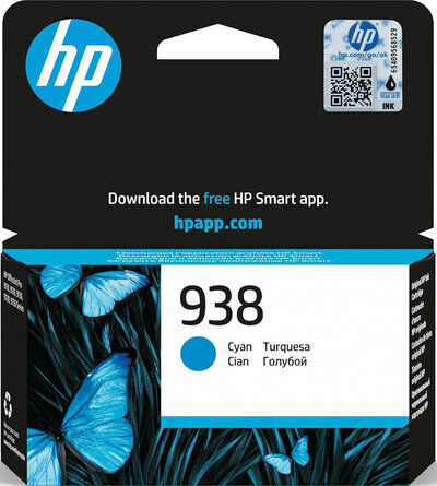 Original HP 938 Cyan 4S6X5PE Druckerpatrone (~800 Seiten)