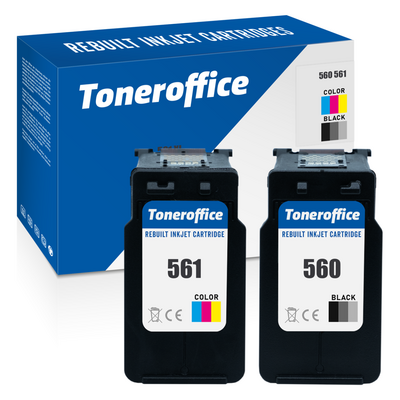 Kompatibel zu Canon PG-560 BK Schwarz CL-561 C Color...