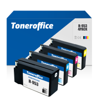 HP 953 Multipack kompatibel – 4er-Set Schwarz, Cyan, Magenta & Gelb