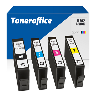 Kompatibel zu HP 912 BK C M Y Druckerpatronen 4er Set...