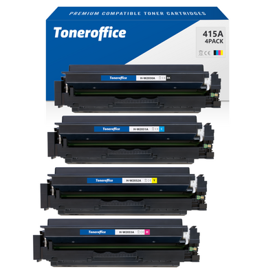 Kompatibel zu HP 415A Toner 4er Set W2030A W2031A W2032A...